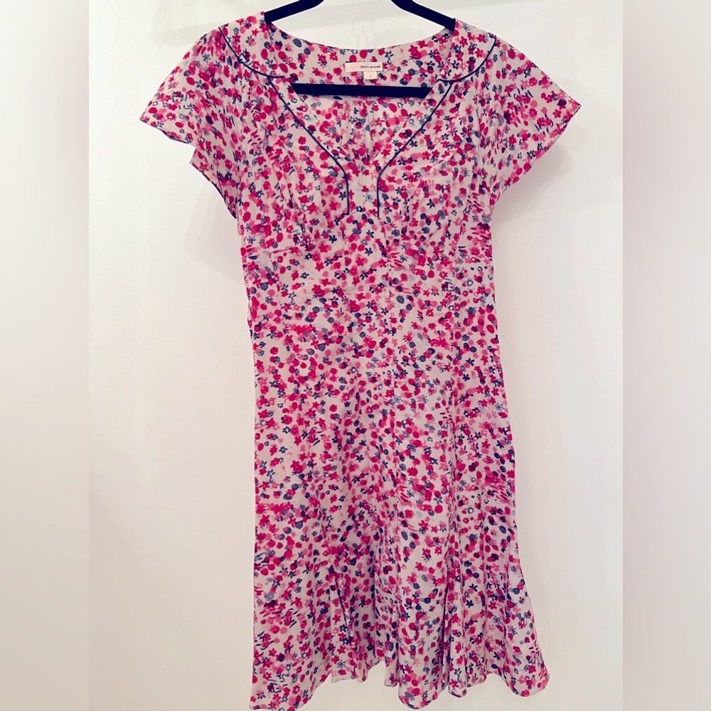 DKNY Jeans floral dress in silk and cotton